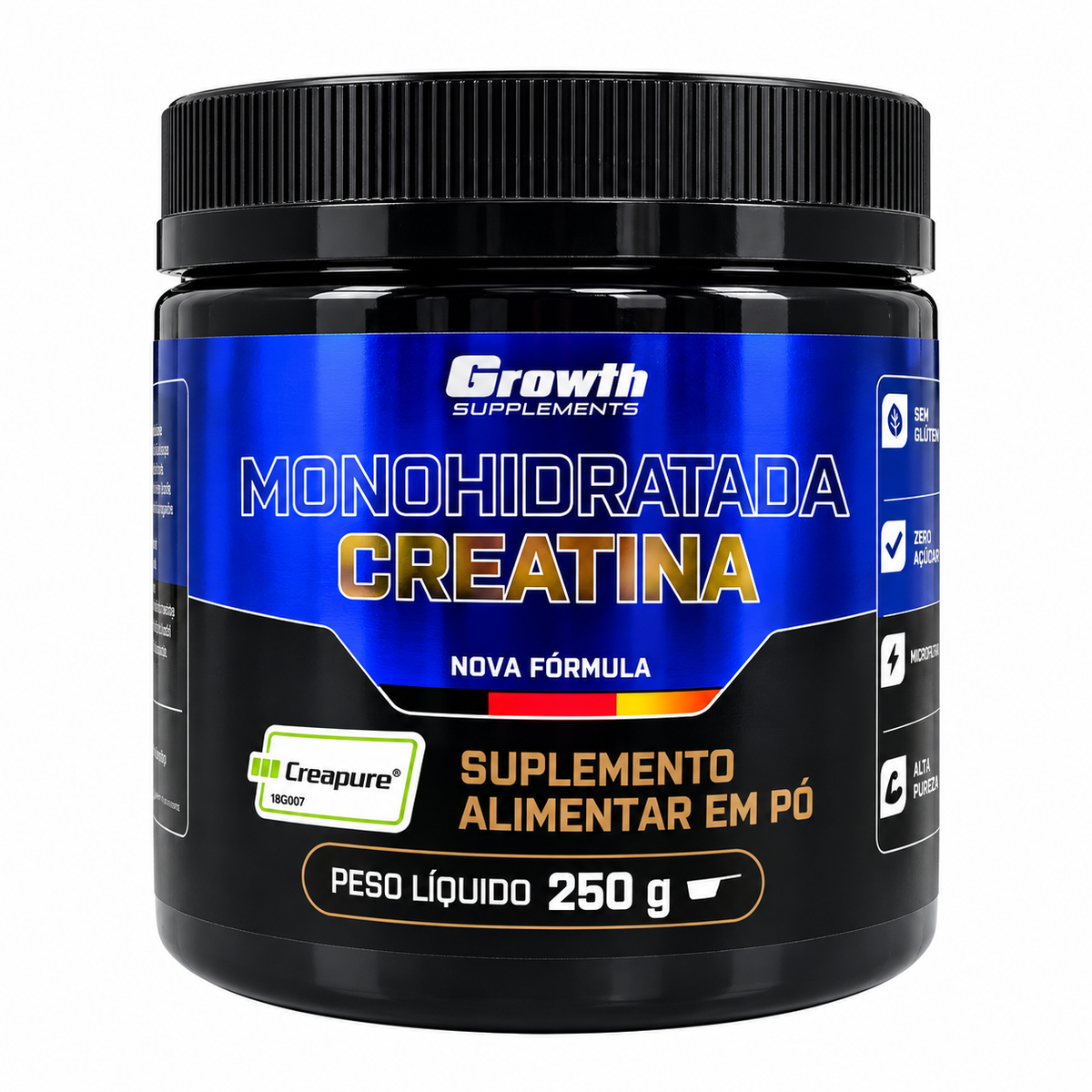 CREATINA MONOHIDRATADA GROWTH 250 G – CREAPURE®