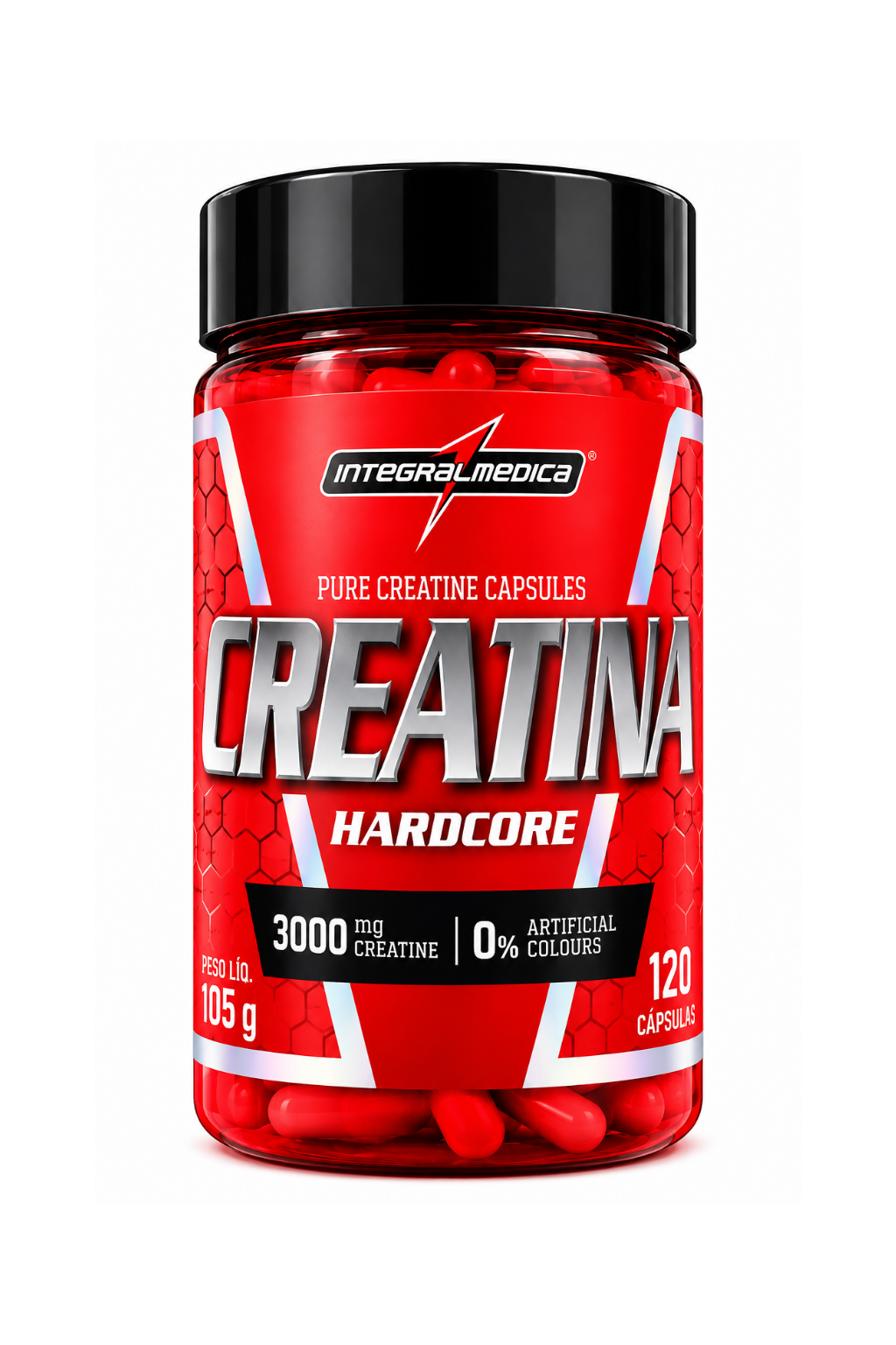 Creatina Integral Médica 120 cápsulas 100% pura – 120 cápsulas