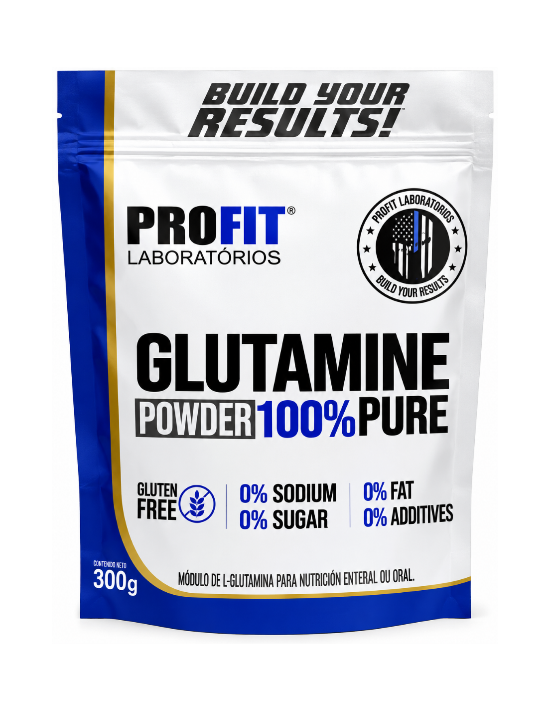 Glutamina Profit 100% Pura - 300 g