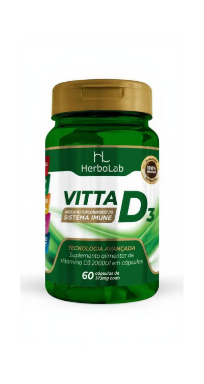 Vitamina D3 - HerboLab 60 capsulas
