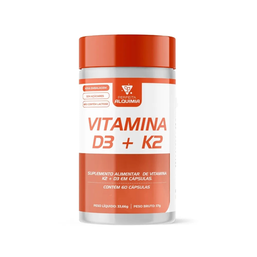 Vitamina D3 + K2 - 60 cápsulas